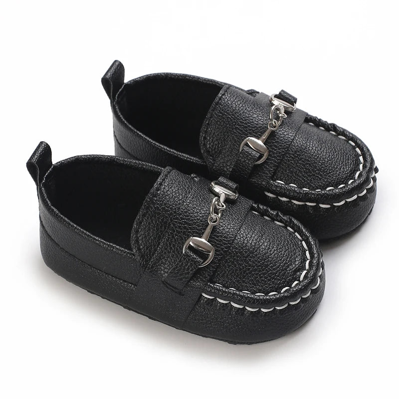 Baby Boy Vintage Leather Shoes 0-18M Multicolor Cuff First Walker Soft Sole Comfortable Spring Autumn Newborn