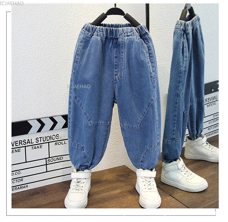 Boys Denim Set 2 Piece Clothes Kids Trendy Cotton Jacket Pants Suits Outfit Casual Wear Children Clothing Spring Autumn Costume