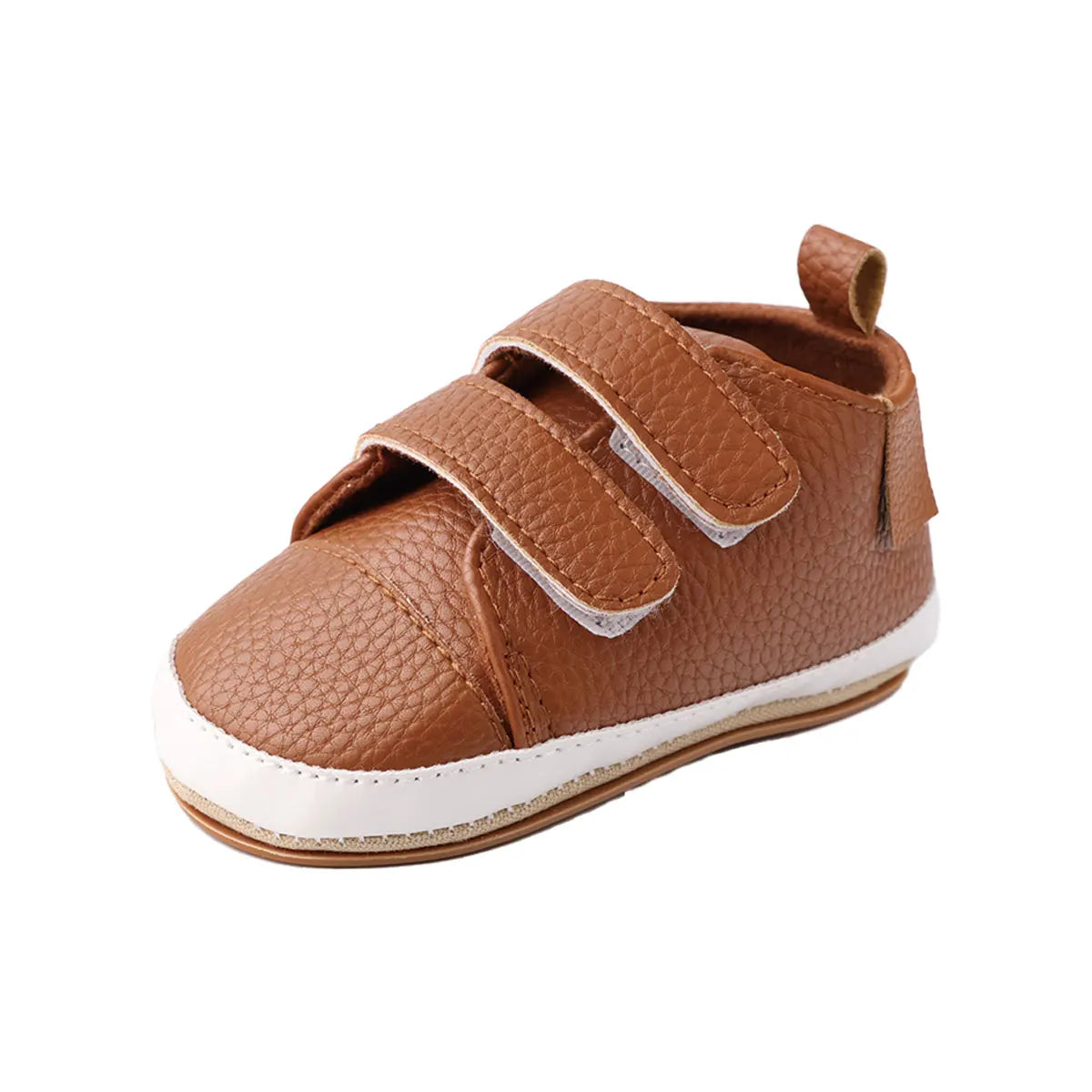 Zapatos de bebé, zapatos de bebé de primavera y otoño de 0 a 1 año, zapatos de bebé con doble velcro, suela blanda casual antideslizante, zapatos de bebé de caña baja
