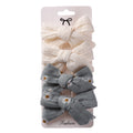 4Pcs/Set Baby Bows Hair Clips Muslin Girls Hairpins Hairclip For Kids Cotton Linen Barrette Flower Print Side Pin  Accessories
