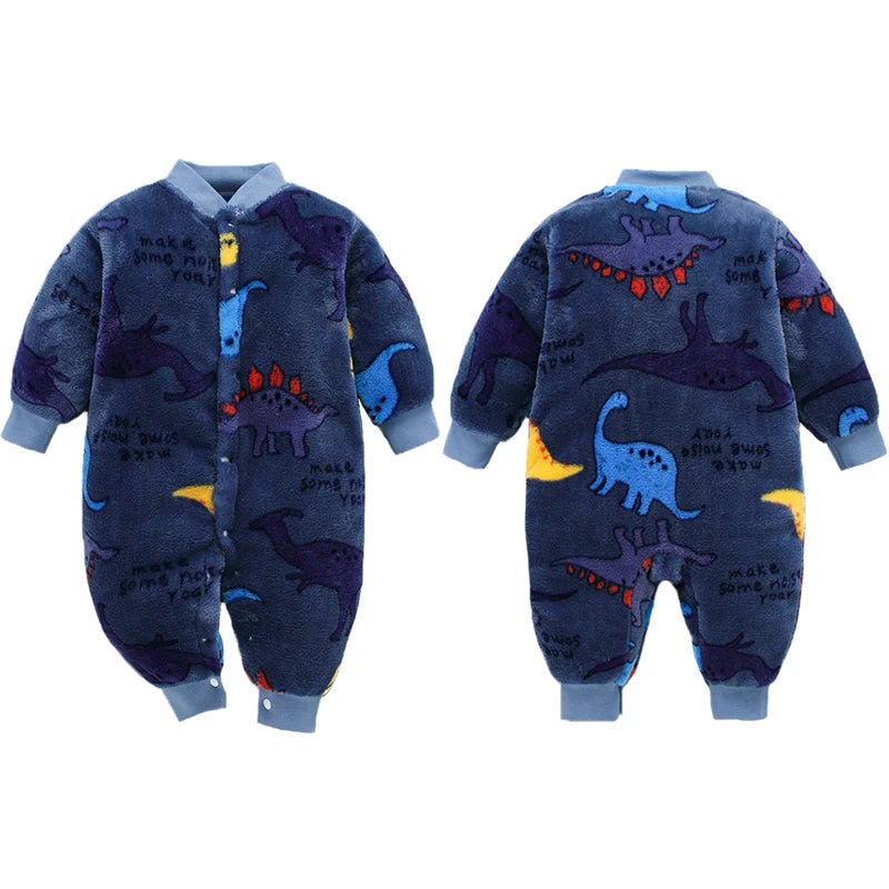 Ropa de Primavera Invierno para Bebé Recién Nacido Chaqueta Infantil para Niñas Mono para Niños Pelele de Franela Suave para Bebé Ropa de Bebé 0-18 Meses