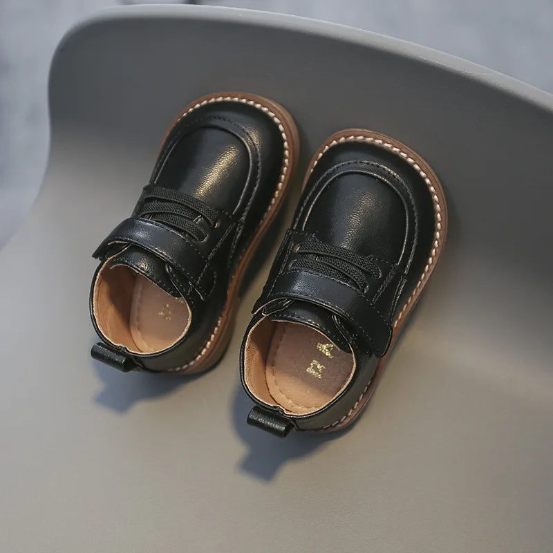 Baby Boys Leather Shoes Spring Autumn Kids Casual Shoes Comfortable British Style Children Birthday Party Shoes Size 15-30