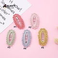 5 Unidades/Set Pinzas para el pelo sencillas de lana tejida, horquillas sólidas suaves y bonitas, horquillas para el pelo lateral para bebés, niñas, diademas, accesorios para el pelo de niños