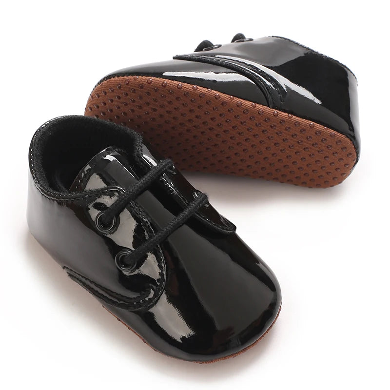 Baby Tie one's Shoes Sneakers Classical Sport Soft Sole PU Leather Shoes Solid color First Walker Newbor Baby Boy Girl Shoes