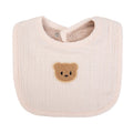 Cute Bear Muslin Cotton Baby Bibs Saliva Towel U-Absorbent Pockets Korean Children Kids Boys Girls Bandanas Feeding Burp Clothes