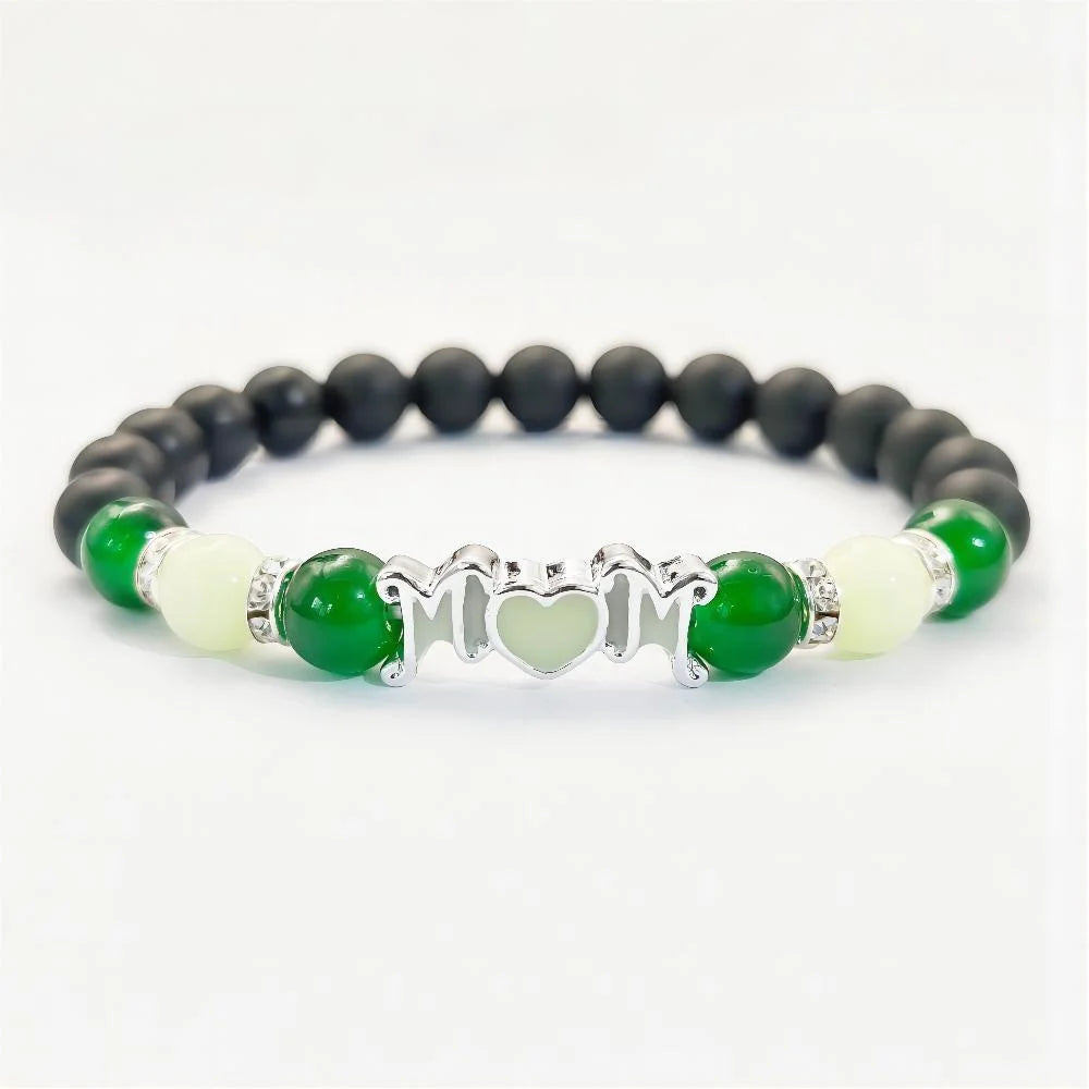 Mother'S Day Love Night Light Bracelet Fashion Glow In The Dark Beaded Bracelets For Women Mom Jewelry Gift 2025 New