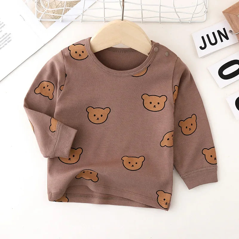 Babykleidung 2-teilige Sets Herbst Winter Baby Schlafanzug Set Unterwäsche Zweiteiler Baumwolle Baby Junge Langarm-Outfit