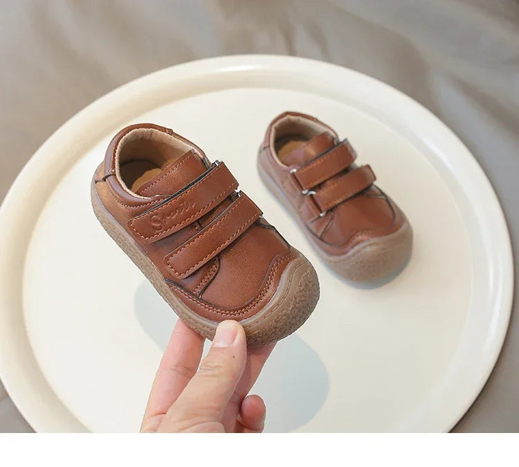 0-5 Years New Baby Shoes Microfiber Leather Toddler Boys Barefoot Shoe Star Soft Sole Girls Outdoor Tennis Fashion Kids Sneakers