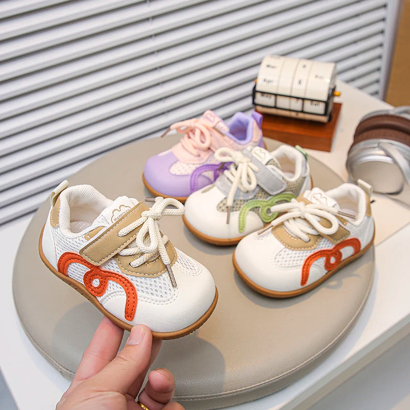 Baby Walking Shoes Breathable Soft Bottom Toddler Kids Running Shoes Non-slip 2026 Brand New Boys Girls Casual Shoes 18-28