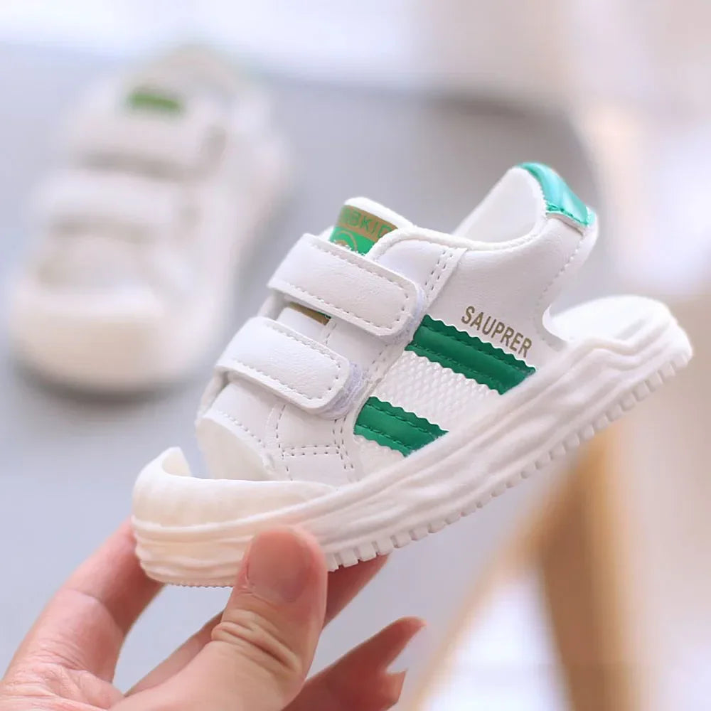 Fashion Baby Sandals Trendy Closed-Toe Sandals Children Toddler Walking Shoes Kids Outdoor Anti-Slip Soft and Comfortable Shoes