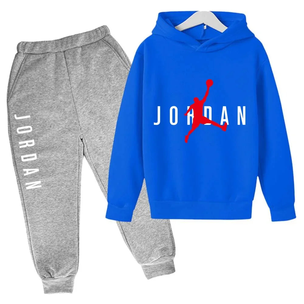 New Children's and Boys' Clothing Autumn Baby Girls' Clothing Children's Brand Hoodie 2 Pieces/Set Casual Sportswear