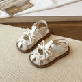 2026 Baby girl sandals, summer soft-soled princess shoes for girls, breathable perforated toe shoes, and baby walking shoes