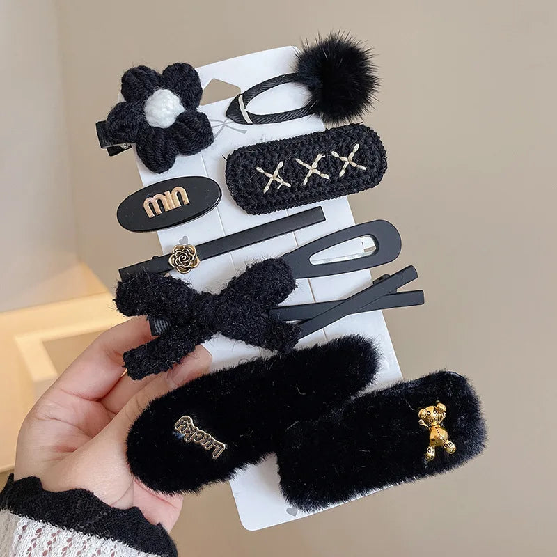10-14PCS Bows Baby Hair Clips Hair Accessories For Girls Cartoon Animal Flower Hairpin Headdress Kids Hair Pins Birthday Gifts