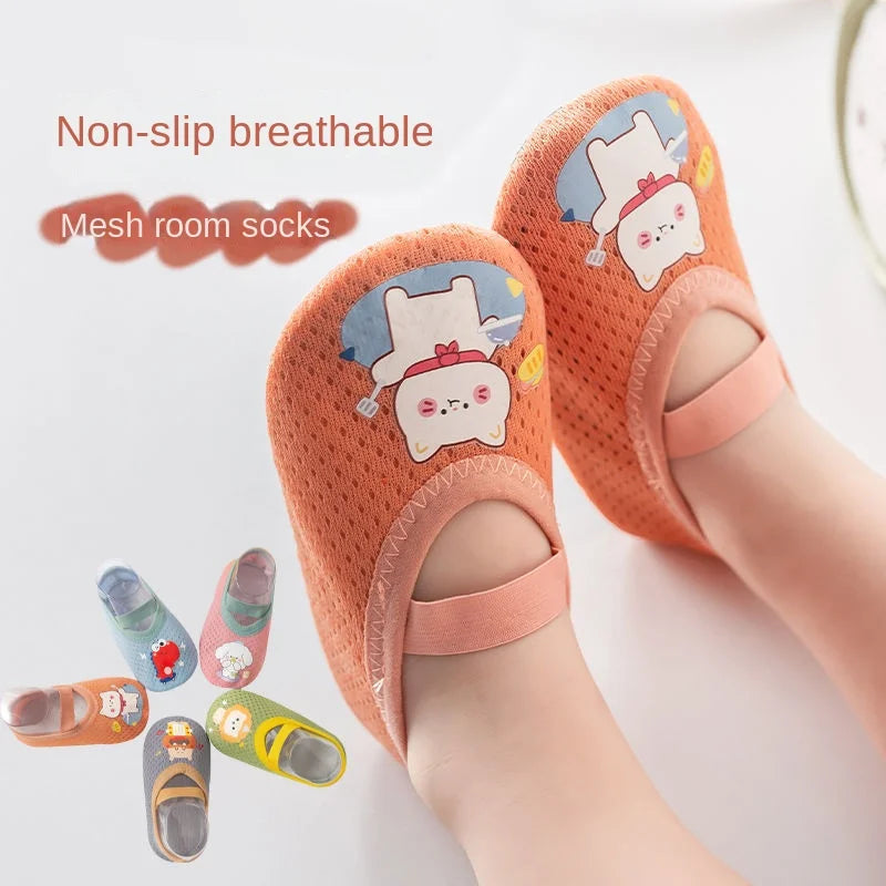 Baby Kleinkinderschuhe Lauflernschuhe rutschfeste Verdickung Schuhe Socken Bodenschuhe Fußsocken Tierstil für Babys Hausschuhe