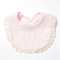 Babero de Doble Capa de Algodón Puro Clase A para Recién Nacido, Tela Absorbente de Gasa para Bebé, Paño para Babear, Accesorio para Fotos, Suave, Cómodo, Unisex 0-3 Meses