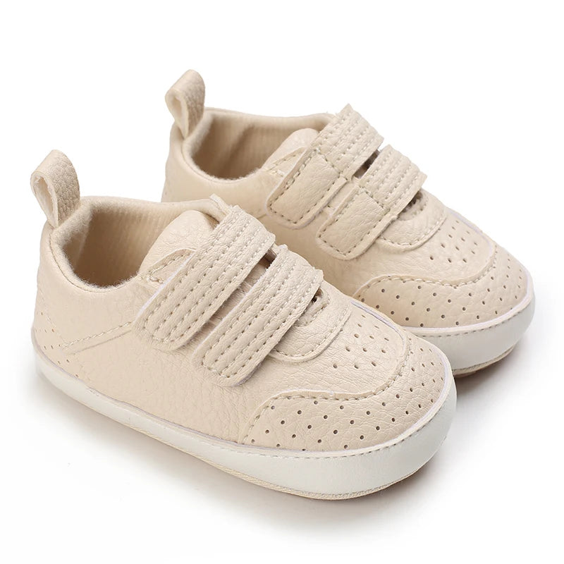 New Baby Shoes Retro Leather Boy Girl Shoes Multicolor Toddler Rubber Sole Anti-slip First Walkers Infant Newborn Moccasins