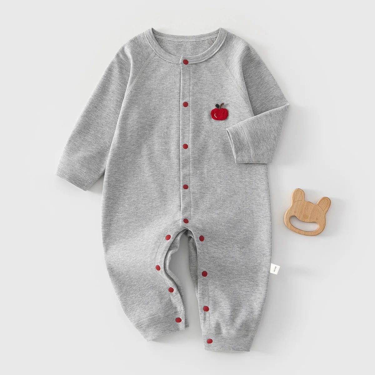 AYNIGIELL 2026 Neuer Baby-Overall einfarbig Hochwertiger Reiner Baumwolle Atmungsaktiver Strampler 0-18 Monate Jungen Mädchen Kleidung