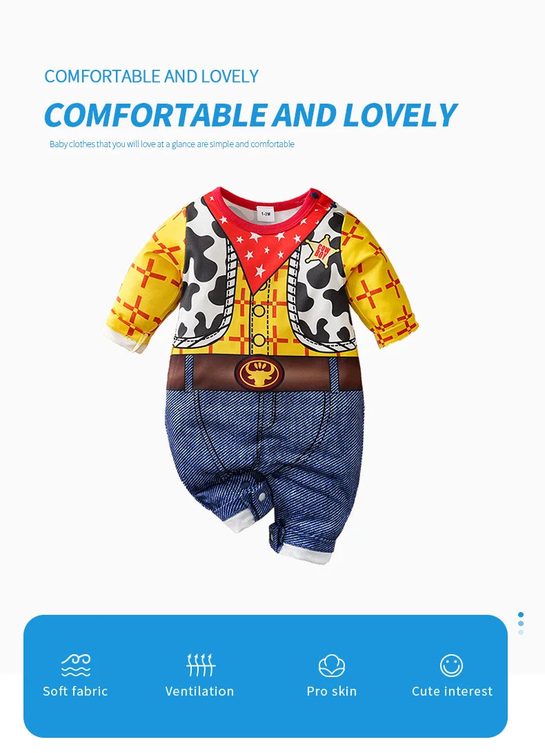 0-24 meses recién nacidos ropa de bebé enterizo de dibujos animados, anime, manga larga, pantalones, banquetes, primavera, otoño, moda, ropa de neón