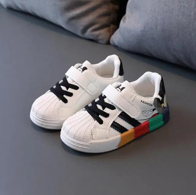 Mickey Minnie Zapatos casuales para niños niñas Zapatillas deportivas transpirables y suaves para bebés Calzado deportivo al aire libre para niños pequeños Primavera