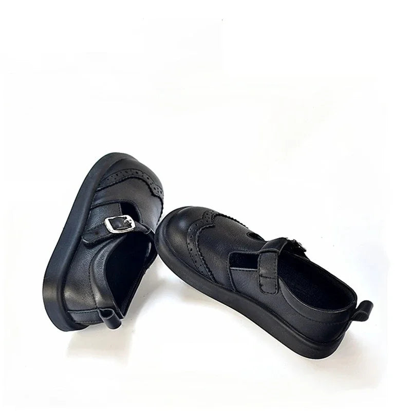 Genuine Leather Boys Leather Shoes Autumn Spring Cow Leather Children's School Shoes Party Baby Girls' Casual Shoes