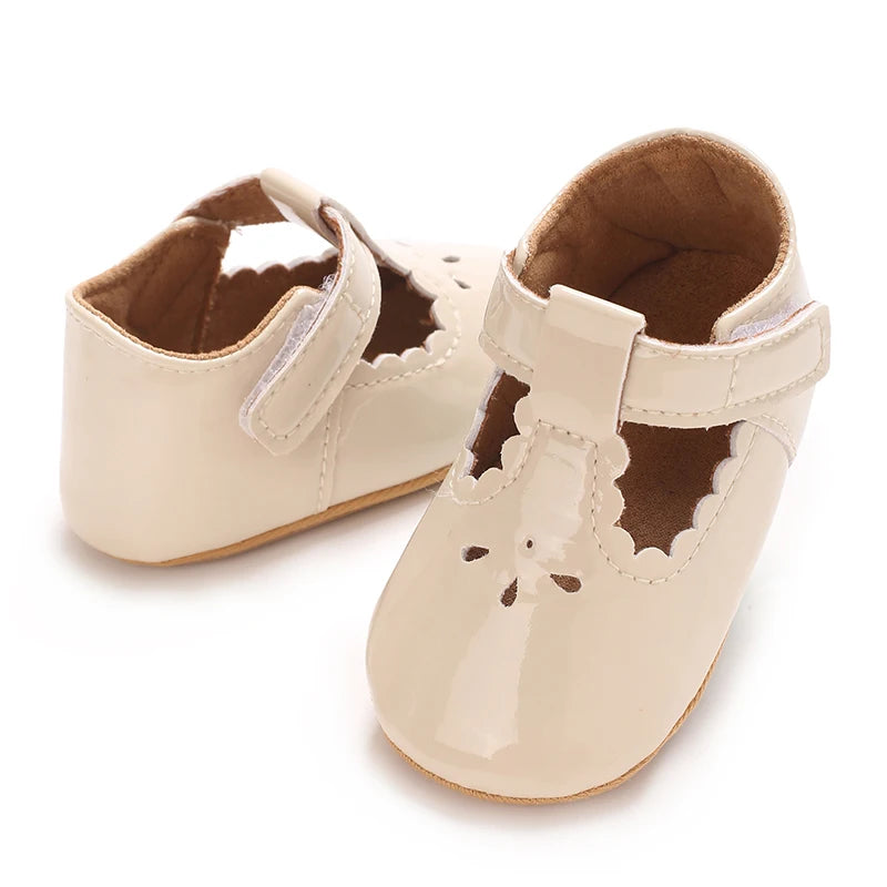 Baby Little Leather Shoes Spring And Autumn New Style Western Soft Soled Sneakers Female Baby Princess Shoes