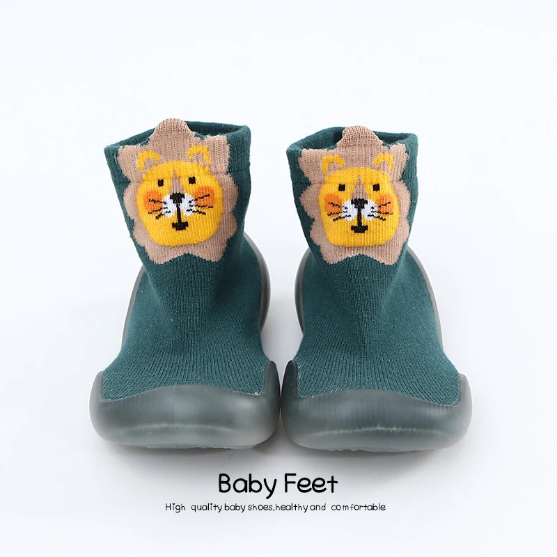 Baby Socks Shoes Infant Cute Cartoon Kids Boy Shoes Soft Rubber Sole Child Floor Sneaker BeBe Booties Toddler Girls First Walker