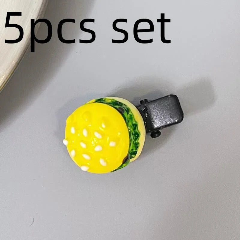 Funny Novelty Hair Pin For Baby Girl Hair Accessories Simulation Food Sunflower Seeds Egg Pinches For Hair Girl Hair Hooks Clips