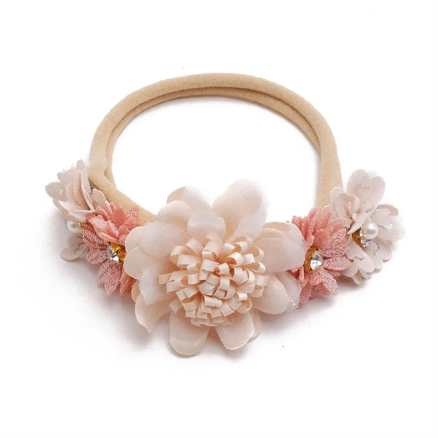1/3pcs Baby Headbands for girls Kids Cute Flower Headwear Nylon Soft Elastic Hair Band Gifts Toddler Headband Hair Accessories