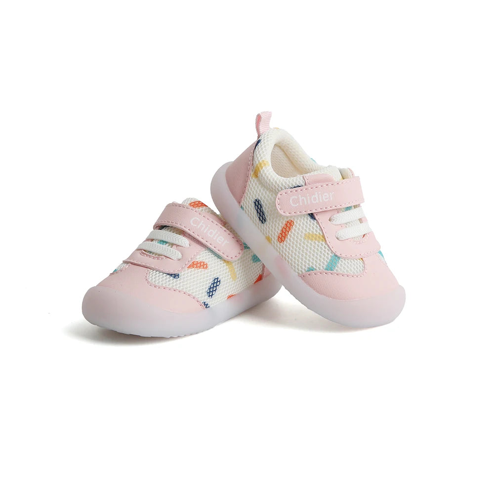 Baby Jungen Mädchen Atmungsaktive Mesh Kleinkindschuhe 1-2 Jahre Rutschfeste Weichsohlen-Sneaker