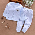 Babykleidung Unterwäsche für Kinder Oberteile Hosen Neugeborenen Pyjama Anzug Haus 100% Baumwolle Sets Jungen Mädchen Warme Herbst Kinderkleidung