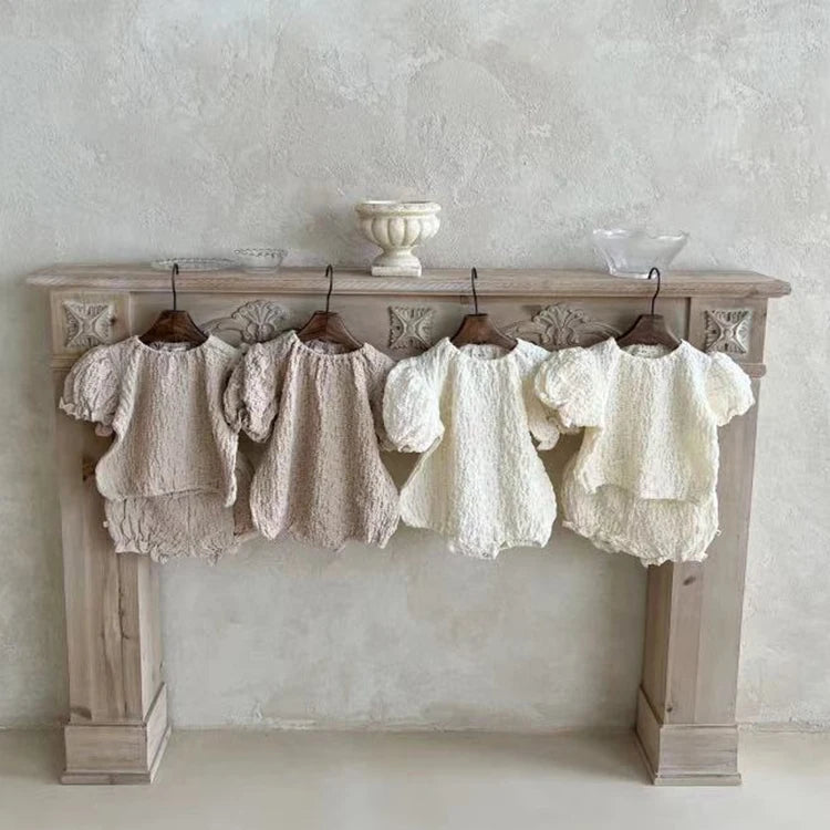 Camiseta de Bebé Niño, Conjunto de Verano, Ropa de Moda para Niños, Manga Corta, Vacaciones, Uso Casual, Tops de Algodón, Traje de Pantalones Cortos, Ropa Infantil