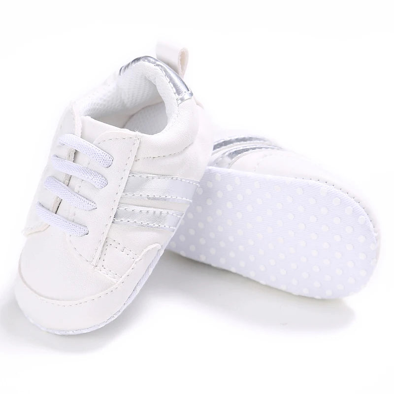 Male and Female Baby Sports Shoes 0-1 Year Old Soft Soled Fashionable Casual Walking Shoes For Spring/Summer Babies and Children