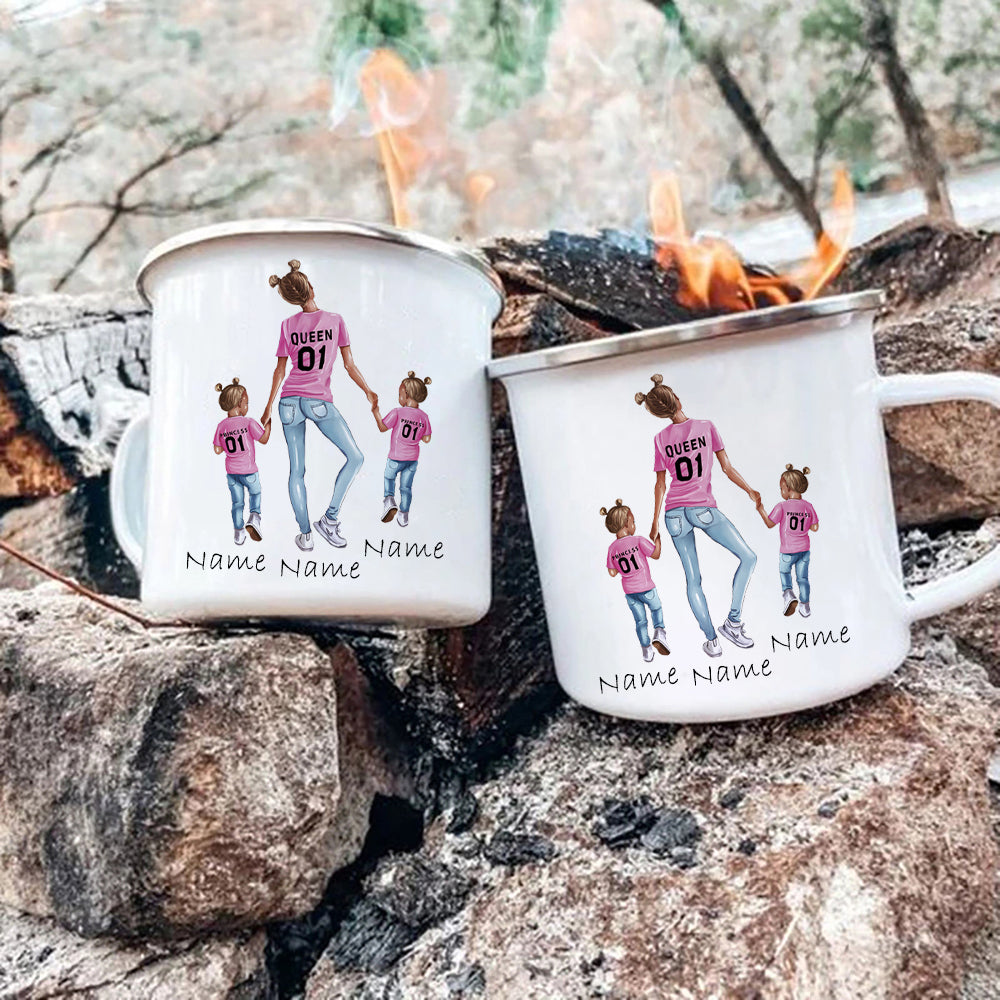 Mother Two Daughters Customize Mug Cup for Coffee Mugs  Print Your Own Name on the Mug Dropshipping Cupshe Cups Tea