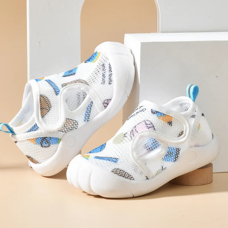 Sandalias Baby Sandals 2024New Summer Baby Shoe 0-2Year Old Non Slip Walking Shoe Soft Sole Sandals for Girls Kids Shoeбосоножки