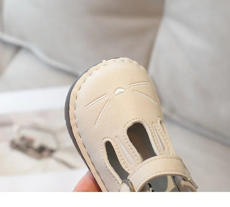 2025 Children Leather Shoes for Girls Spring Autumn New Fashion Korean Style Soft Bottom Anti-slippery Versatile Baby Shoes