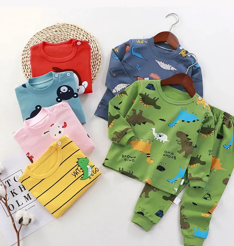 Kinderkleidung Kinder-Sets Kinderbekleidung Jungen Mädchen Baumwolle Herbst Winter Kleidung Hosen Schlafanzüge Unterwäsche Weihnachtsgeschenk