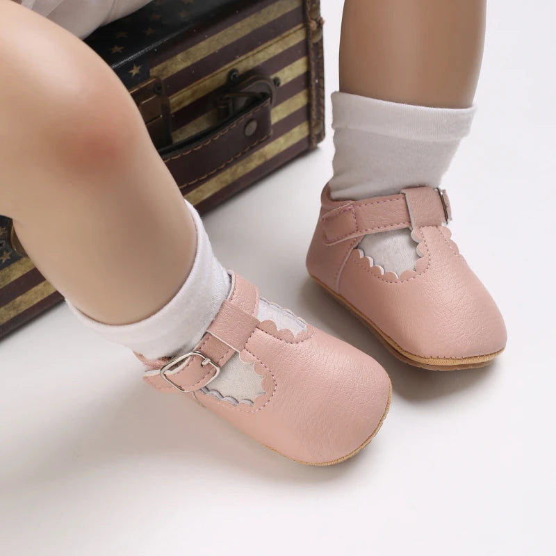 Zapatos de Bebé Clásicos Rayas Cuero Niño Niña Multicolor Suela de Goma Antideslizante Primeros Pasos Mocasines de Bebé