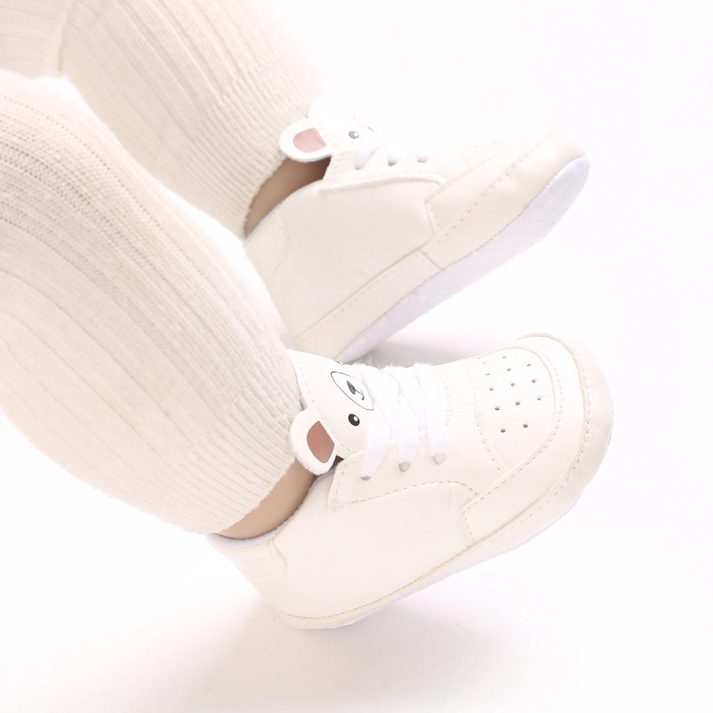 Süße Cartoon-Babyschuhe für Frühling und Herbst 0-18M Neugeborene Jungen und Mädchen rutschfeste Lauflernschuhe weiche Sohlen Sportschuhe