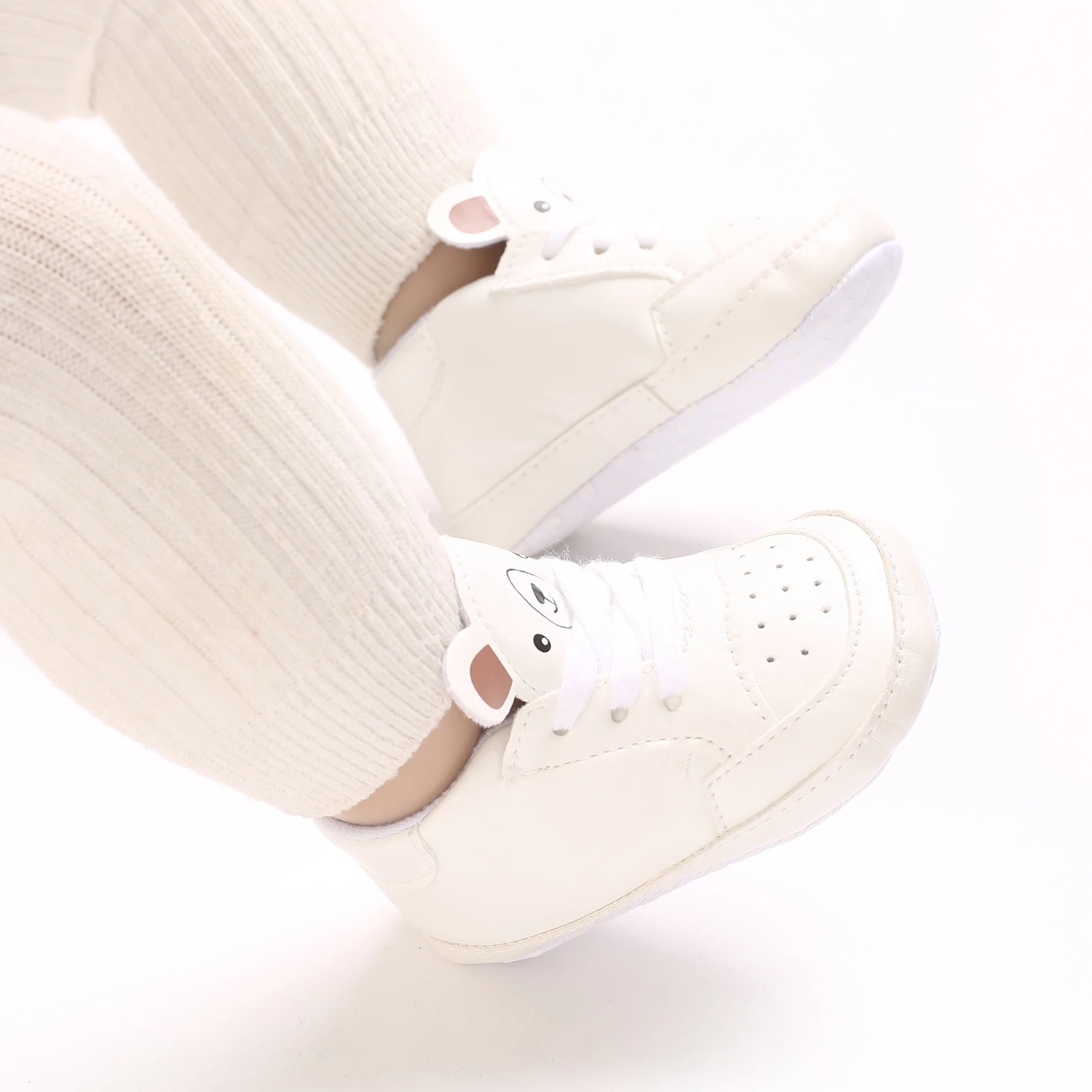 Süße Cartoon-Babyschuhe für Frühling und Herbst 0-18M Neugeborene Jungen und Mädchen rutschfeste Lauflernschuhe weiche Sohlen Sportschuhe