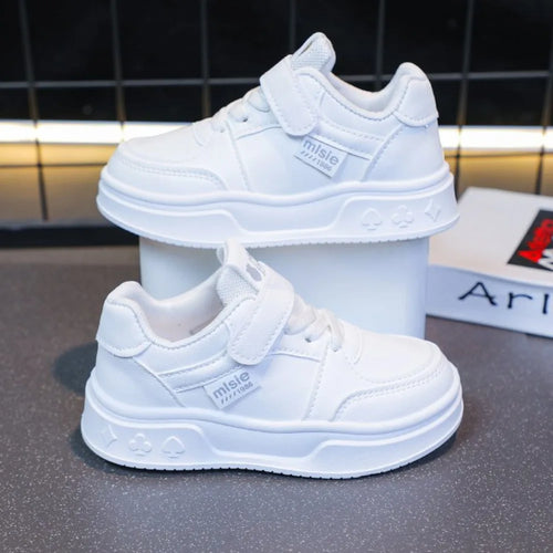 2026 New Leather Kids Running Shoes youngsters teens Casual Fashion Walking Sneakers Breathable Non-slip Girl Tennis Footwear