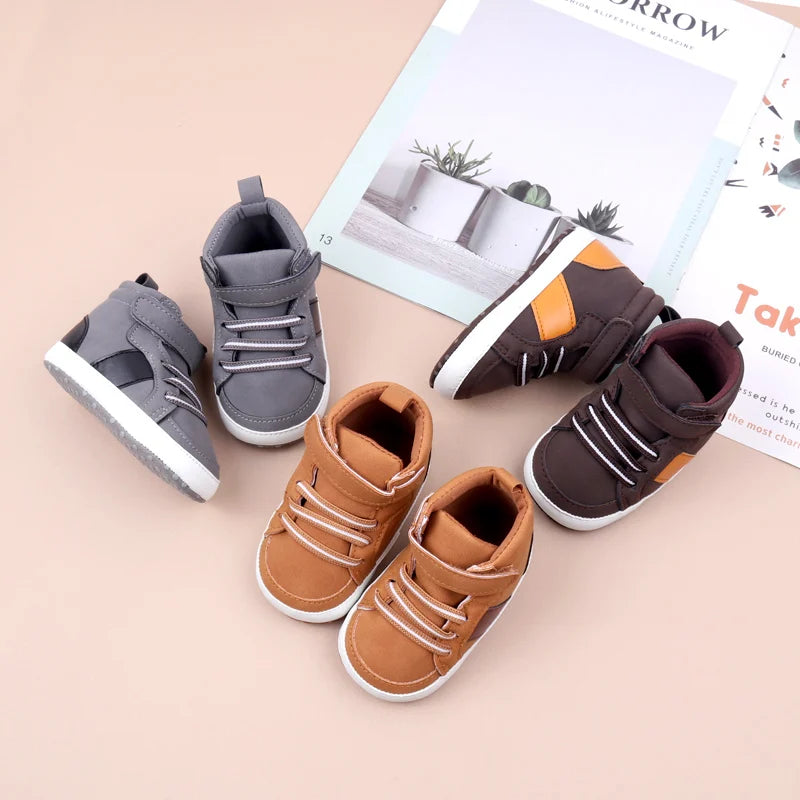 Zapatos de bebé de algodón suave de alta calidad, estilo primavera y otoño, para niños y niñas de 0 a 9 a 18 meses, nueva moda para bebés 2024 BHX3190