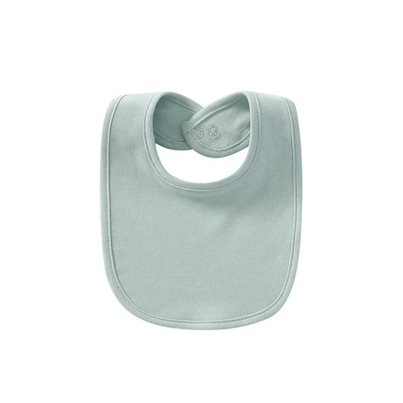 Baby Bibs Saliva Towel Stuff for Babies Solid Color Cotton Bib Boys Girls Burp Cloths Newborn Care Necessity Accessories Soft