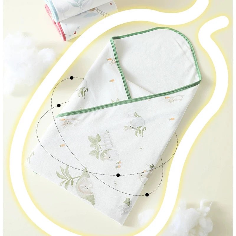 Infant Swaddling Cloth Baby Bath Towel Newborn Bathrobe Cotton Swaddle Blanket for Boy Girl Children's wrap
