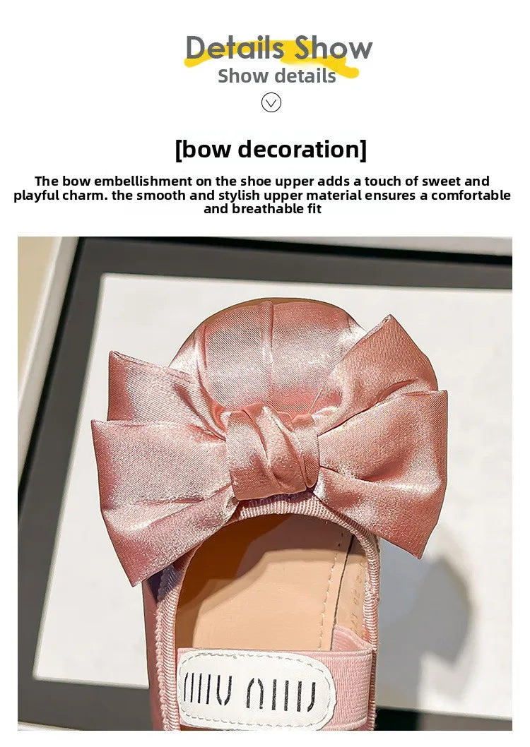 Baby Girls Beautiful Hollow Flat Sandals 2026 Casual Soft Cartoon Bow Students Cute Comfortable Elegant Kids Daily Summer