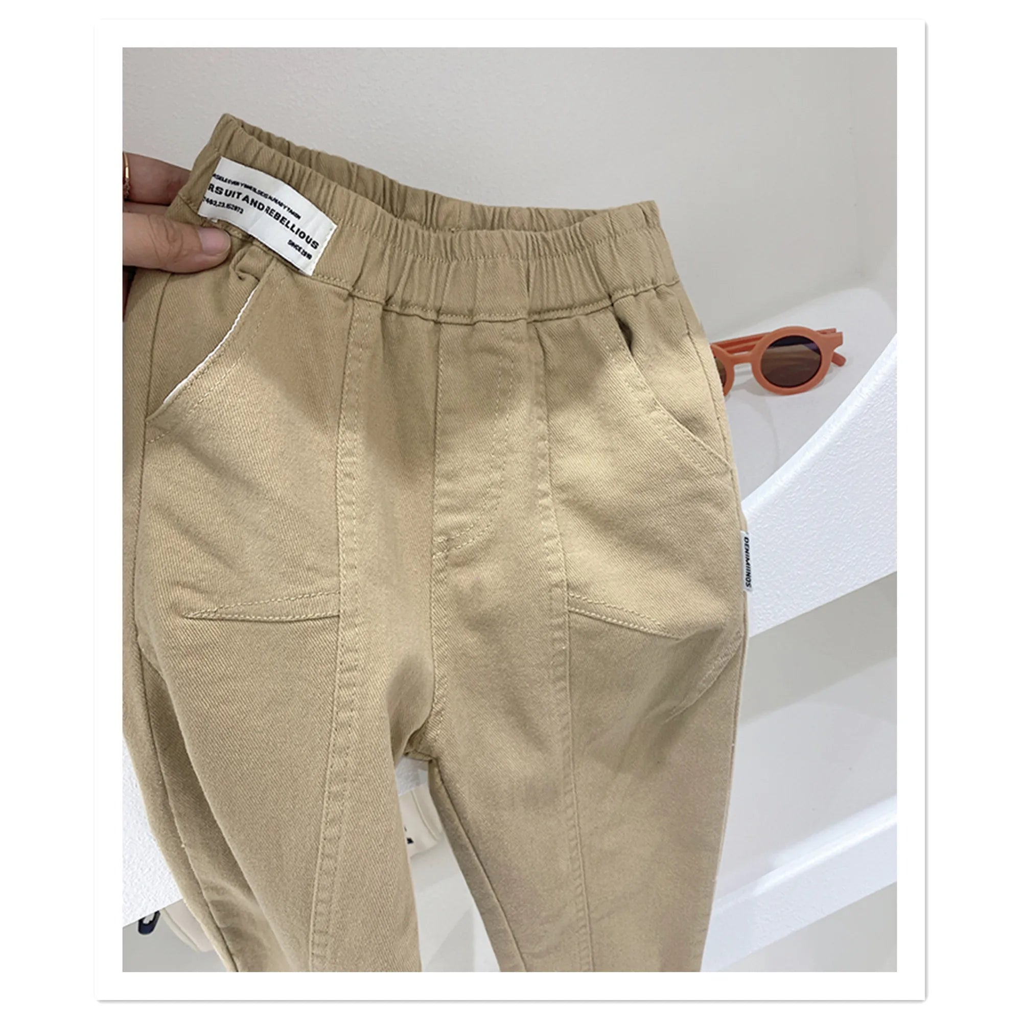 Pantalones de niño, pantalones de primavera y otoño, moda de otoño para niños grandes, estilo occidental, ropa de otoño para niños, pantalones casuales para niños, Bo