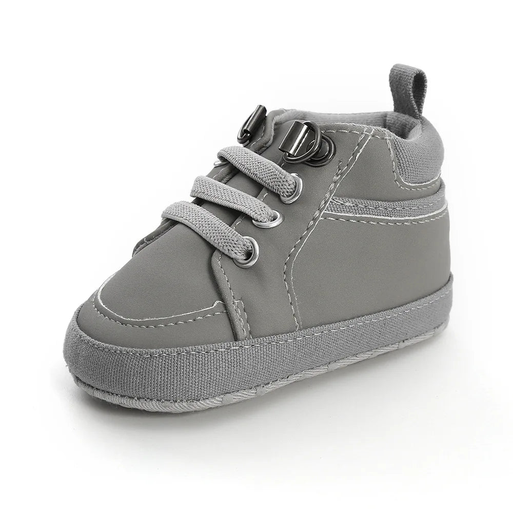 Baby Sneakers Infant Boys Girls Sports Shoes Toddler Casual Cotton Sole Anti-slip PU First Walkers Crawl Crib Basketball Shoes