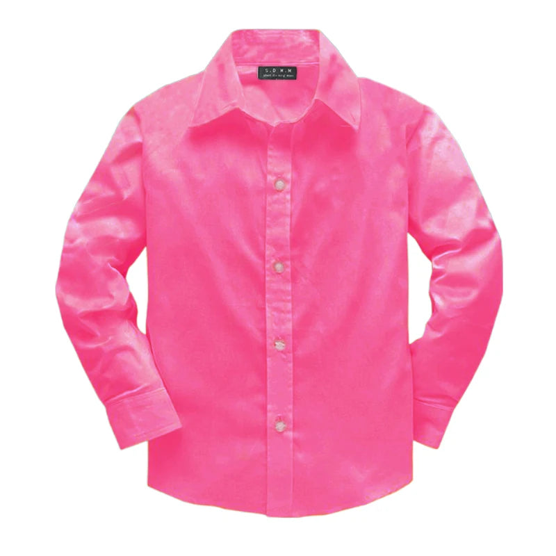 Boys Clothing shirts Autumn Long Sleeve embroidery Little Horse pattern Children Tops Birthday party Kids shirt school uniform