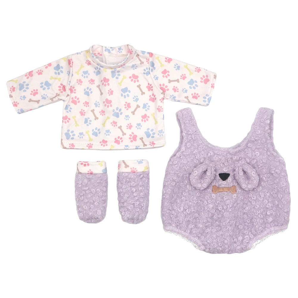 Baby Born Doll Outfits For 13-18 Inch Newborn Doll Cute Jumpers Rompers Suit+Shoes Doll Accessories Festival Birthday Gift