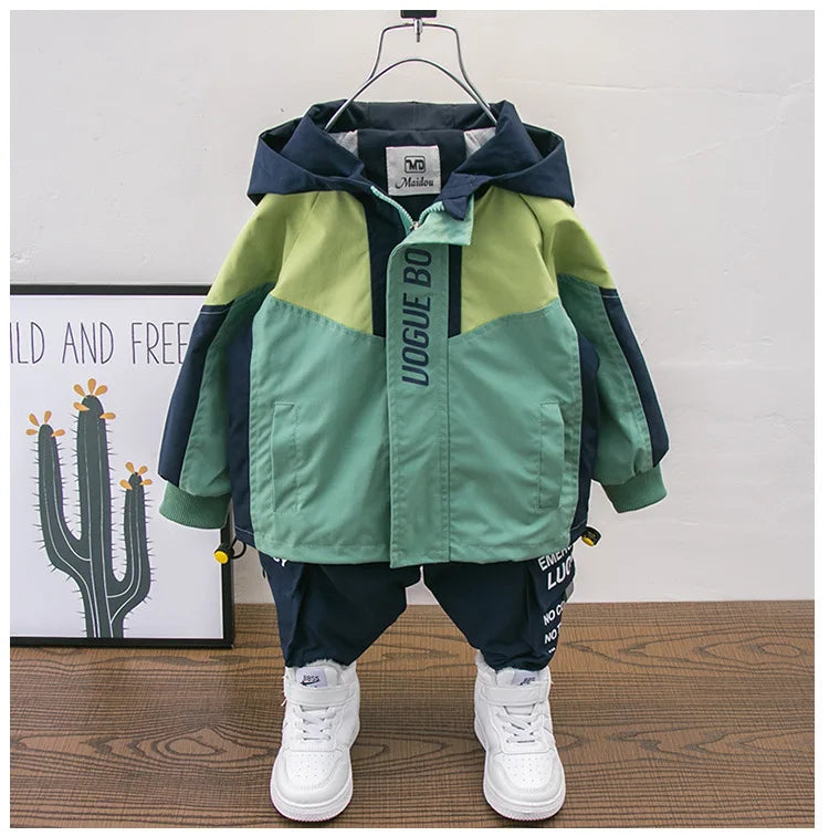 Ropa de invierno para niños, conjunto de ropa de bebé estilo coreano, abrigo para bebé, conjuntos de ropa para niños de 2 a 7 años