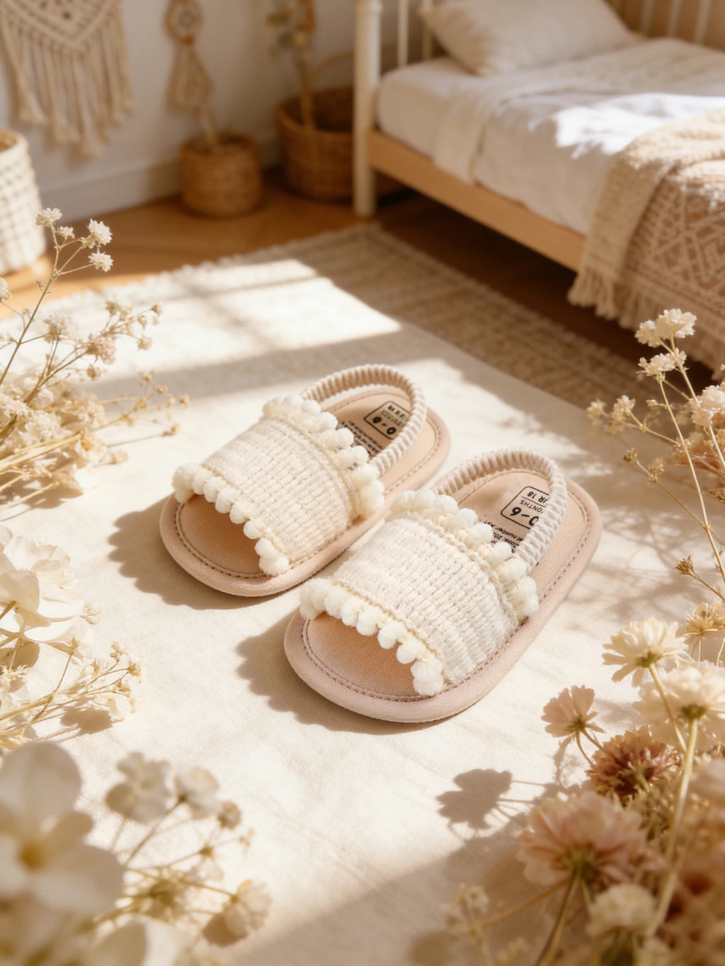 Baby girl sandals, summer shoes, outdoor first step for toddlers to learn to walk summer shoes for babies aged 0-18 months